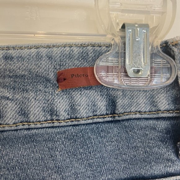 Anthro Pilcro and the Letterpress Script Pearl Accent Skinny Jeans - Picture 8 of 8